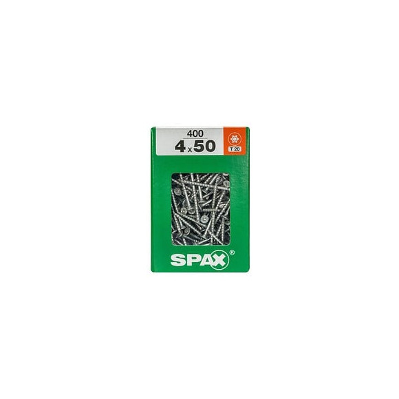Lot De 400 Vis Acier Tête Fraisée Torx Spax, Diam.4 Mm X L.50 Mm