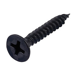 Sachet de 45 vis palque de plâtre acier zingué noir 35 mm FORTFIX