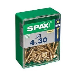 Lot De 50 Vis Acier Tête Fraisée Pozidriv Spax, Diam.4 Mm X L.30 Mm