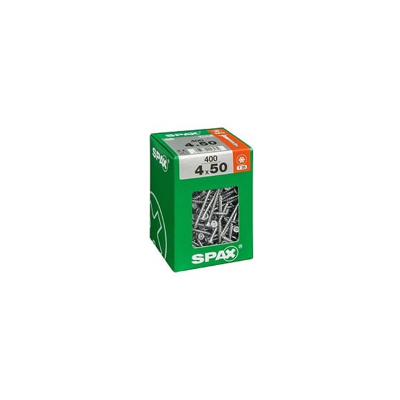 Lot De 400 Vis Acier Tête Fraisée Torx Spax, Diam.4 Mm X L.50 Mm