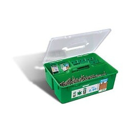 Kit Bois Éxotique 5x60 Inox A2 - 850 Vis + 1 Foret + 12 Espaceurs + 5 Embouts