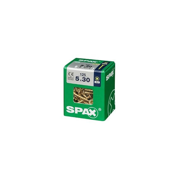 Lot De 125 Vis Acier Tête Fraisée Pozidriv Spax, Diam.5 Mm X L.30 Mm
