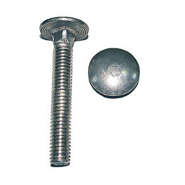 Berlingot 4 vis acier zingué tête ronde collet carré 10x160 mm COTEKA