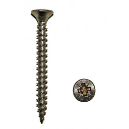 200 vis aggloméré tête fraisée pozidriv inox A2 5x40mm