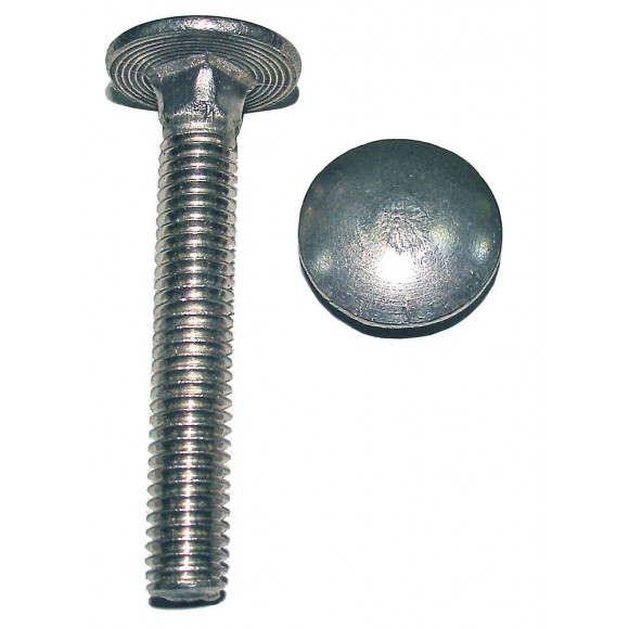 Berlingot 4 vis acier zingué tête ronde collet carré 10x160 mm COTEKA