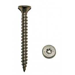 200 vis aggloméré tête fraisée torx A4 5x60mm