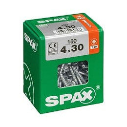 Lot De 150 Vis Acier Tête Fraisée Torx Spax, Diam.4 Mm X L.30 Mm