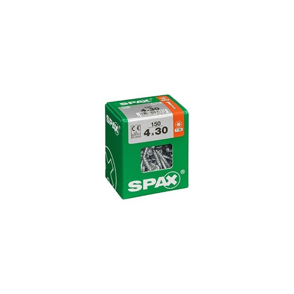 Lot De 150 Vis Acier Tête Fraisée Torx Spax, Diam.4 Mm X L.30 Mm