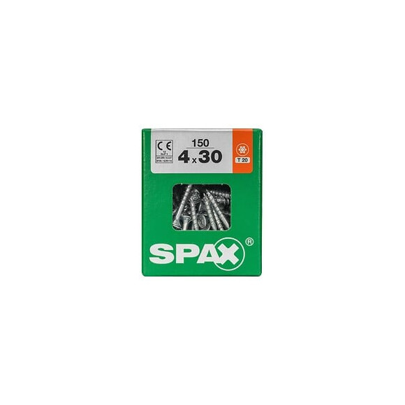 Lot De 150 Vis Acier Tête Fraisée Torx Spax, Diam.4 Mm X L.30 Mm