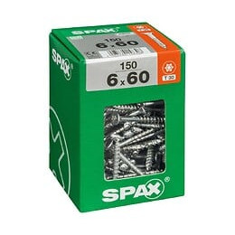 Lot De 150 Vis Acier Tête Fraisée Torx Spax, Diam.6 Mm X L.60 Mm