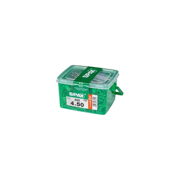 Lot De 400 Vis Acier Tête Fraisée Torx Spax, Diam.4 Mm X L.50 Mm