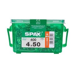 Lot De 400 Vis Acier Tête Fraisée Torx Spax, Diam.4 Mm X L.50 Mm