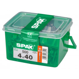 Lot De 500 Vis Acier Tête Fraisée Torx Spax, Diam.4 Mm X L.40 Mm