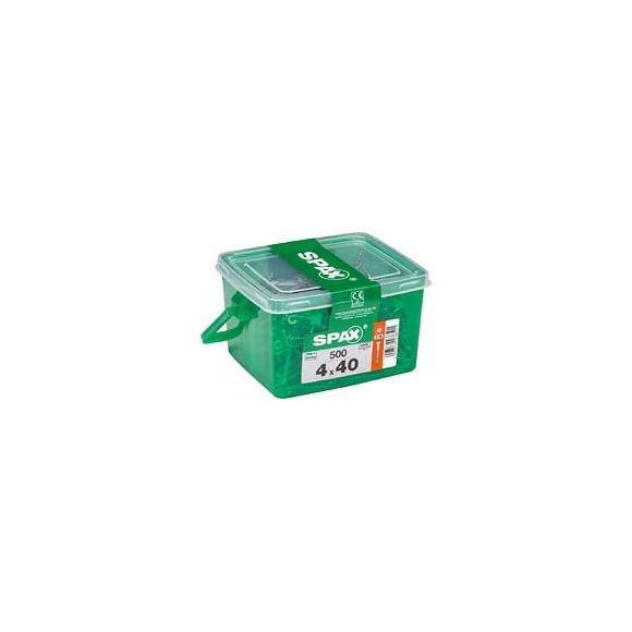 Lot De 500 Vis Acier Tête Fraisée Torx Spax, Diam.4 Mm X L.40 Mm