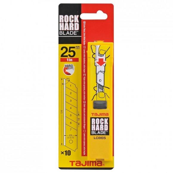 Étui Plastique De 10 Lames 25 Mm