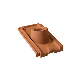 Tuile à douille D120 losangée rouge diamètre 120mm