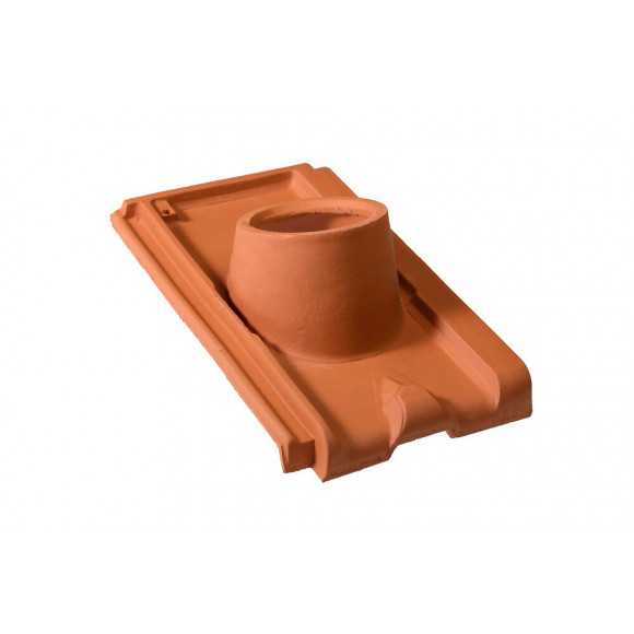 Tuile à douille D120 losangée rouge diamètre 120mm