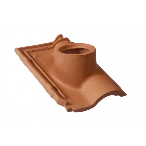 Tuile à douille D120 gallo-romane rouge diamètre 120mm