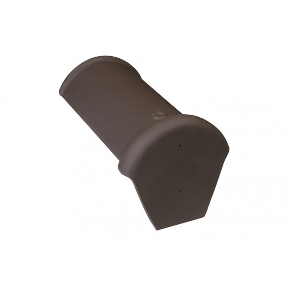 Faîtière d'about demi-ronde début Moka