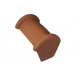 Faîtière d'about demi-ronde fin Rouge Naturel