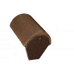 Faîtière d'about demi-ronde de 33 Médiévale® Rouge V