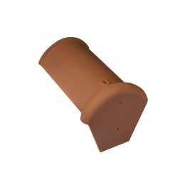 Faîtière d'about demi-ronde début Rouge Naturel