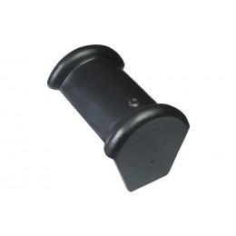 Faîtière d'about demi-ronde fin Anthracite Mat