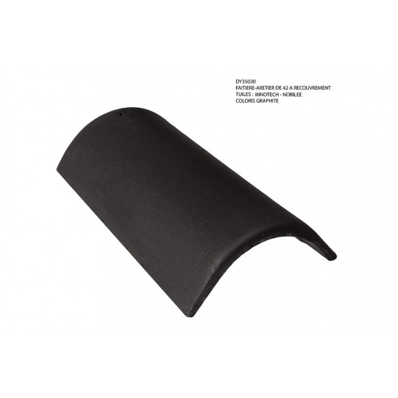 Faîtière/Arêtier à recouvrement de 42 Graphite