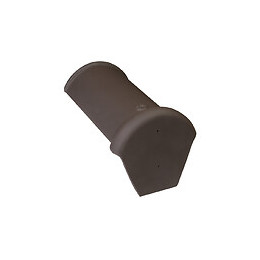 Faîtière d'about demi-ronde début Moka