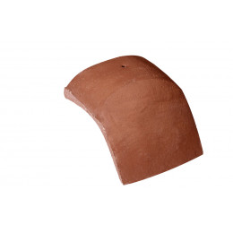 Ecusson fin pour tuile de rive ronde Plein Ciel Rouge S