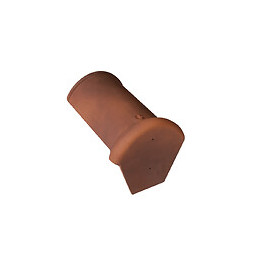 Faîtière d'about demi-ronde début Rouge Vieilli