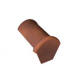 Faîtière d'about demi-ronde début Rouge Vieilli