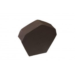 Fronton début/fin pour faîtière à pans Moka