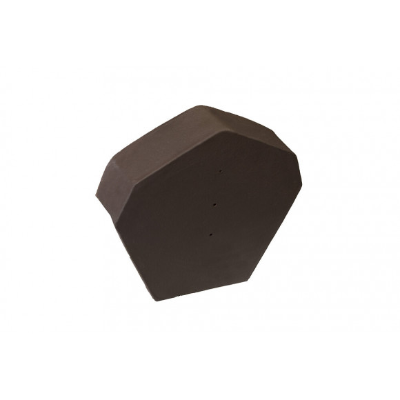 Fronton début/fin pour faîtière à pans Moka