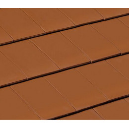 Demi-tuile d'about Gauche Signy Rouge Naturel