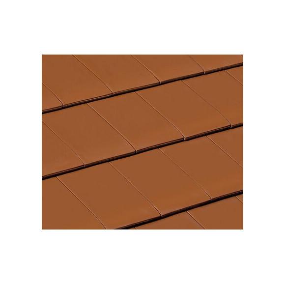 Demi-tuile d'about Gauche Signy Rouge Naturel