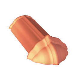 Arêtier d'about à emboitement de 40 Brun Masse