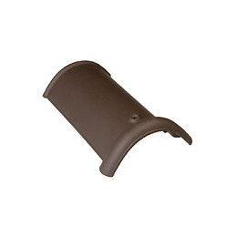 Faîtière/Arêtier demi-ronde de 40 Moka
