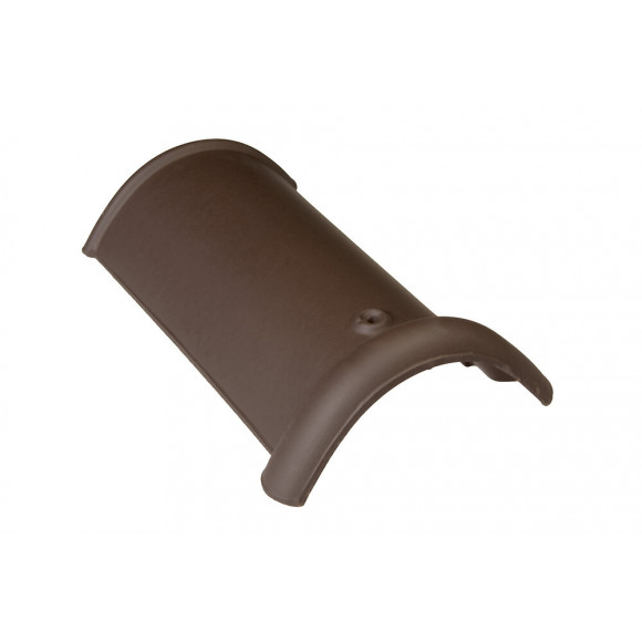 Faîtière/Arêtier demi-ronde de 40 Moka