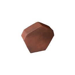 Fronton début/fin pour faîtière à pans Rouge Vieilli