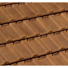 Demi-tuile Franche-Comté Brun Vieilli