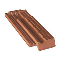Demi-tuile Marseille Rz Brun Rustique
