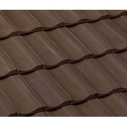 Demi-tuile Franche-Comté Brun Masse