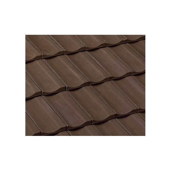 Demi-tuile Franche-Comté Brun Masse