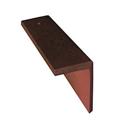 Demi-tuile de rive à rabat Droite Plate de Pays Rouge V
