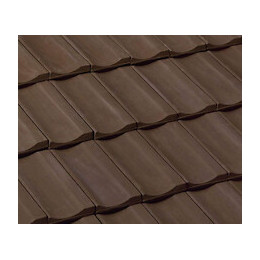 Demi-tuile Franche-Comté Brun Masse