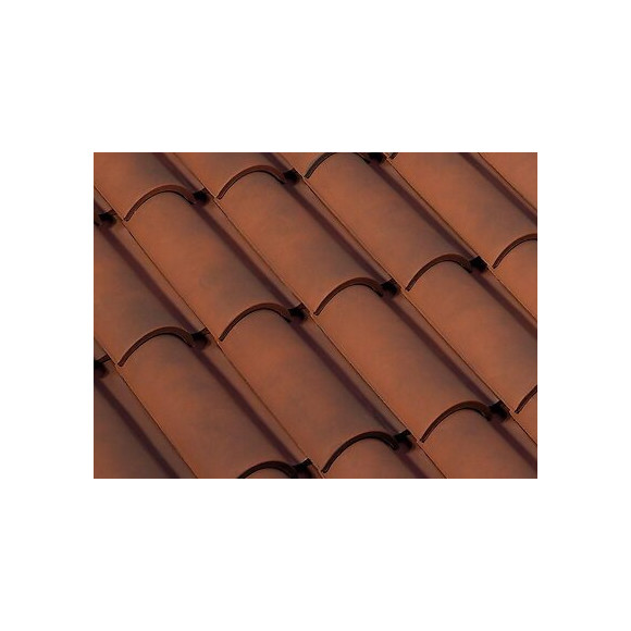 Demi-tuile Galléane 10 Rouge Vieilli