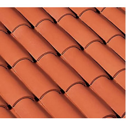 Demi-tuile Galléane 12 Rouge