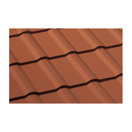 Demi-tuile Perspective Rouge Sienne