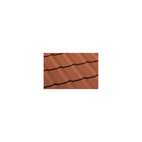 Demi-tuile Perspective Rouge Sienne